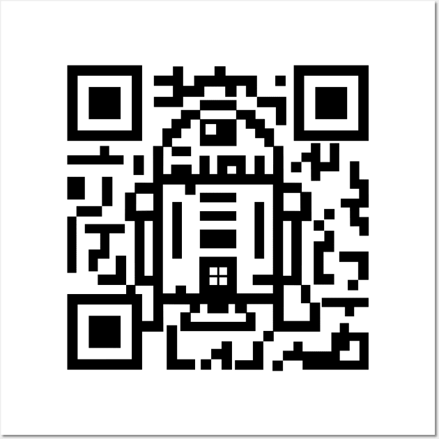 QR Droid Code Wall Art by inkonfiremx